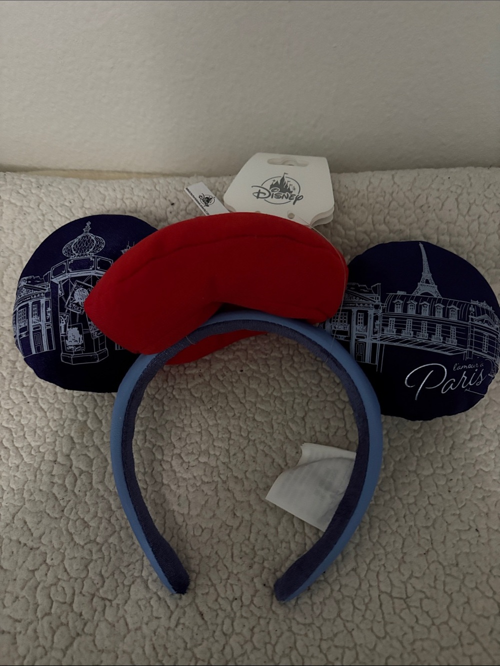 EPCOT World Showcase Paris Minnie Ears with Red Beret, BNWT